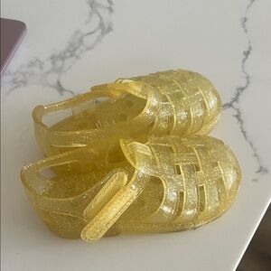 GAP Sparkly Yellow Kids Jelly Shoes